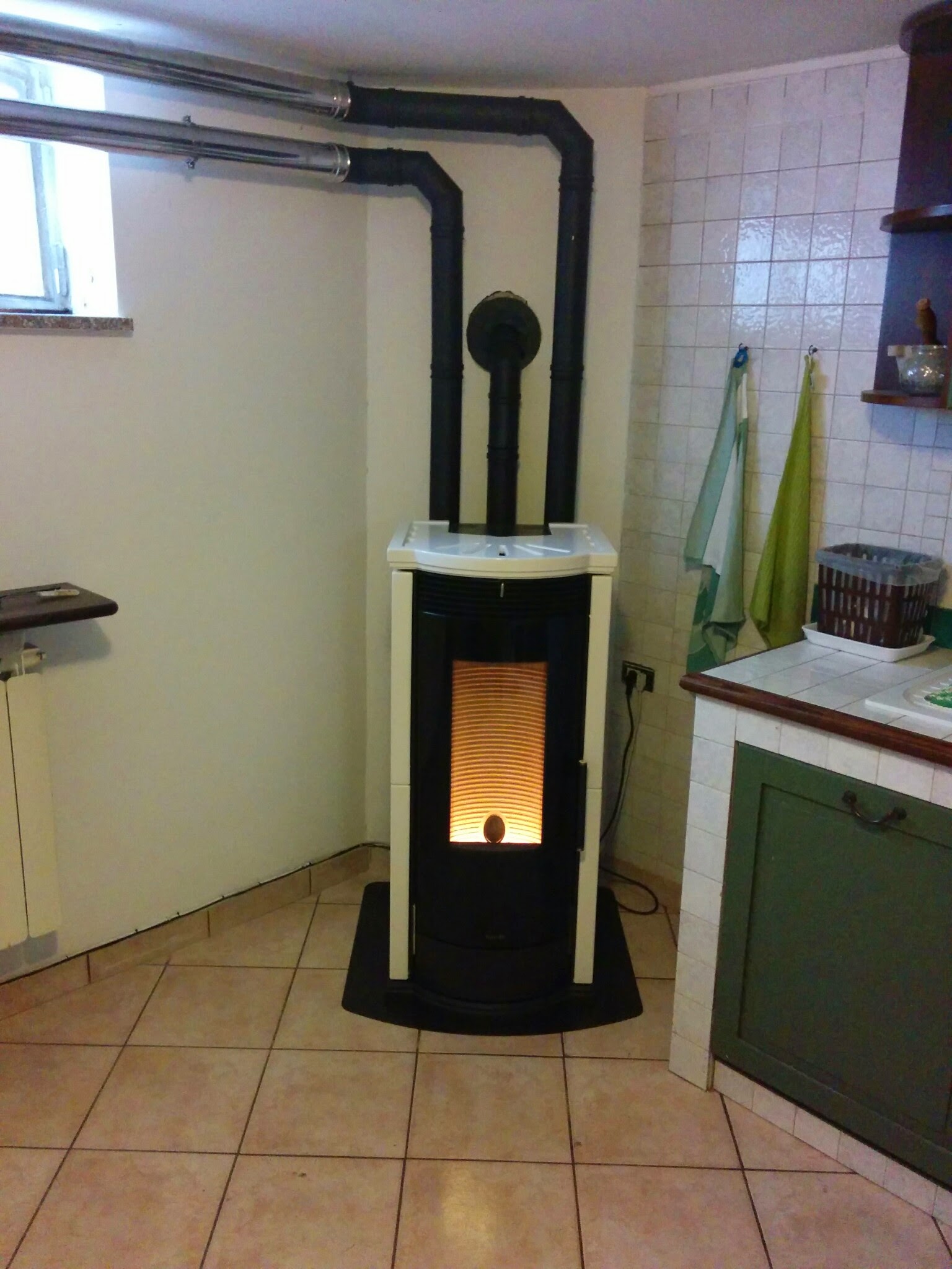 Prolunga Per Tubo Stufa Doppia Parete 150 Mm | Tubo Da Stufa A Legna, Rivestimento Murale, Lunghezza Totale 615 Mm, Acciaio 2 Mm